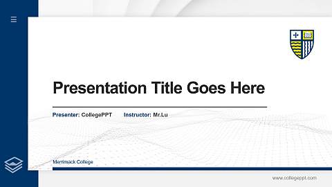 Merrimack College Thesis Proposal/Graduation Defense PPT Template