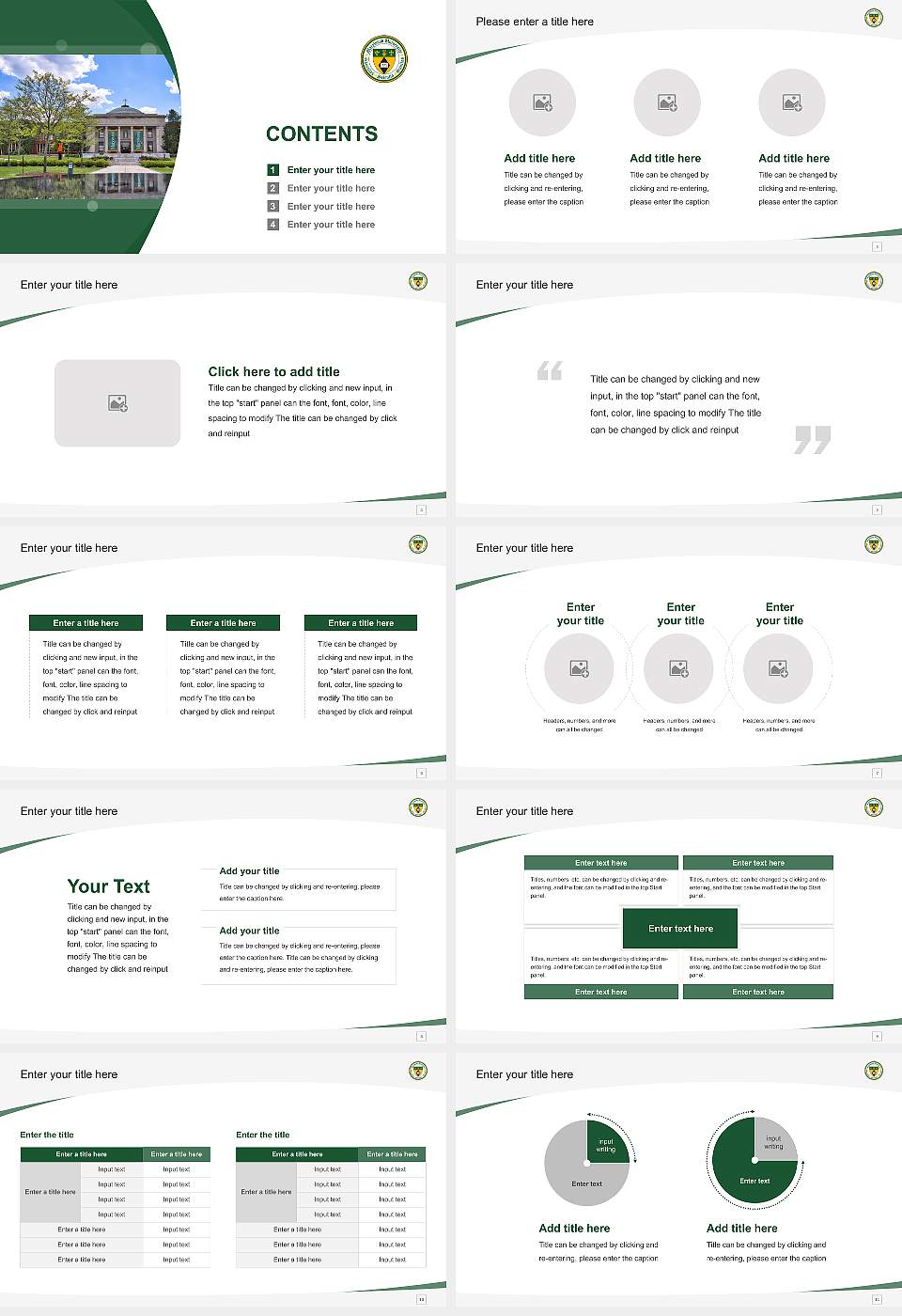 Marywood University Course/Courseware Creation PPT Template16:9 ratio PPT effect preview image2