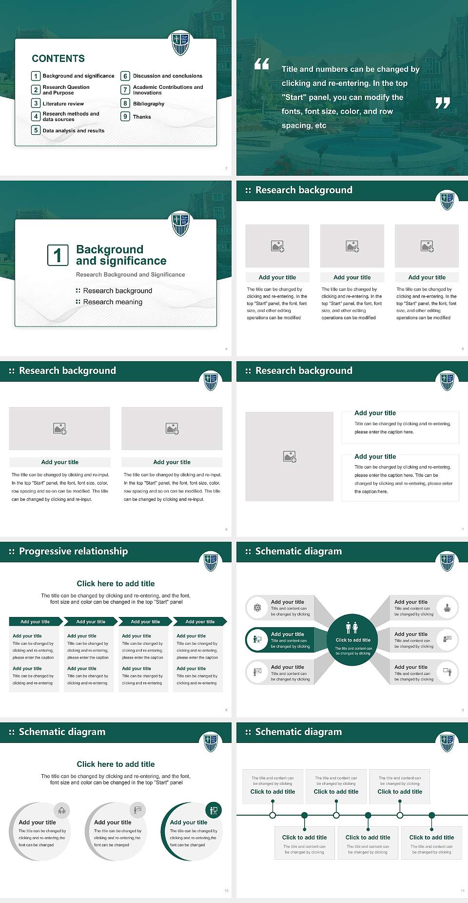 Mercyhurst University Graduation Thesis Defense PPT Template4:3 ratio PPT effect preview image2
