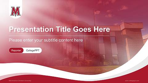 Mid-America Christian University Lecture Sharing and Networking Event PPT Template