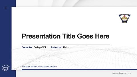 Mesivtha Tifereth Jerusalem of America Thesis Proposal/Graduation Defense PPT Template
