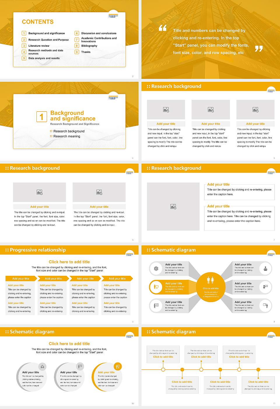 New York Institute of Technology Graduation Thesis Defense PPT Template16:9 ratio PPT effect preview image2