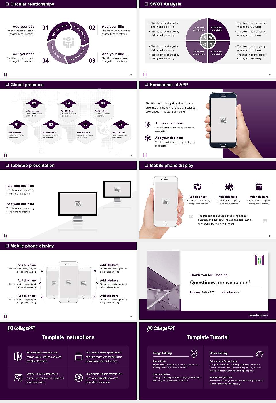 Mercy College of Health Sciences General Purpose PPT Template16:9 ratio PPT effect preview image5