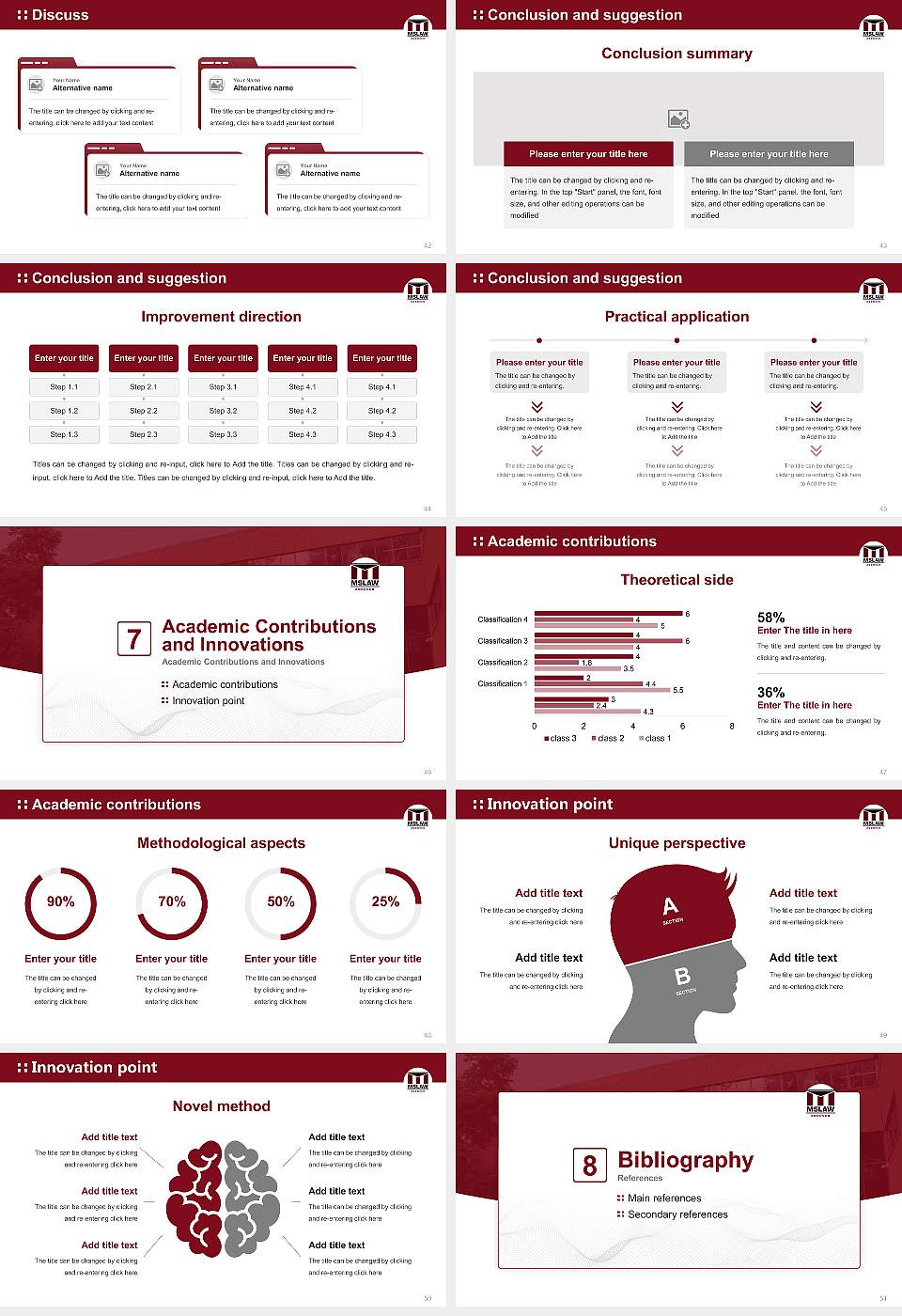 Massachusetts School of Law Graduation Thesis Defense PPT Template16:9 ratio PPT effect preview image6