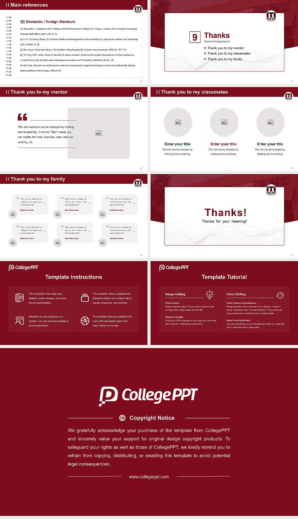 Massachusetts School of Law Graduation Thesis Defense PPT Template16:9 ratio PPT effect preview image7