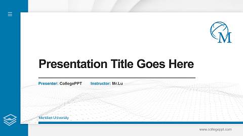 Meridian University Thesis Proposal/Graduation Defense PPT Template