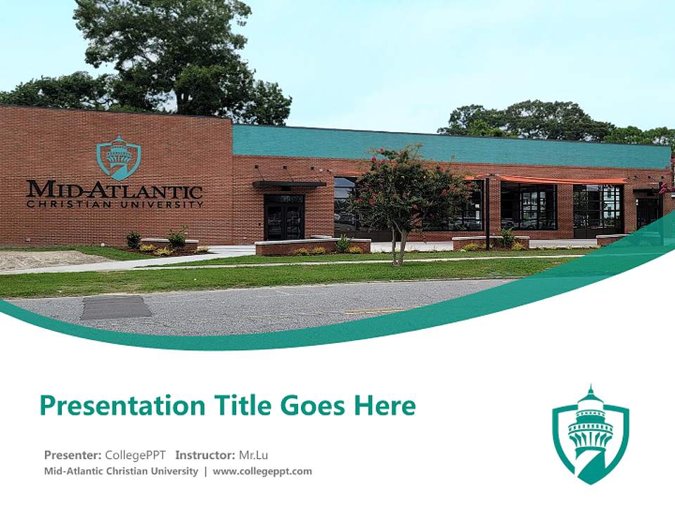 Mid-Atlantic Christian University Course/Courseware Creation PPT Template4:3 ratio PPT effect preview image5