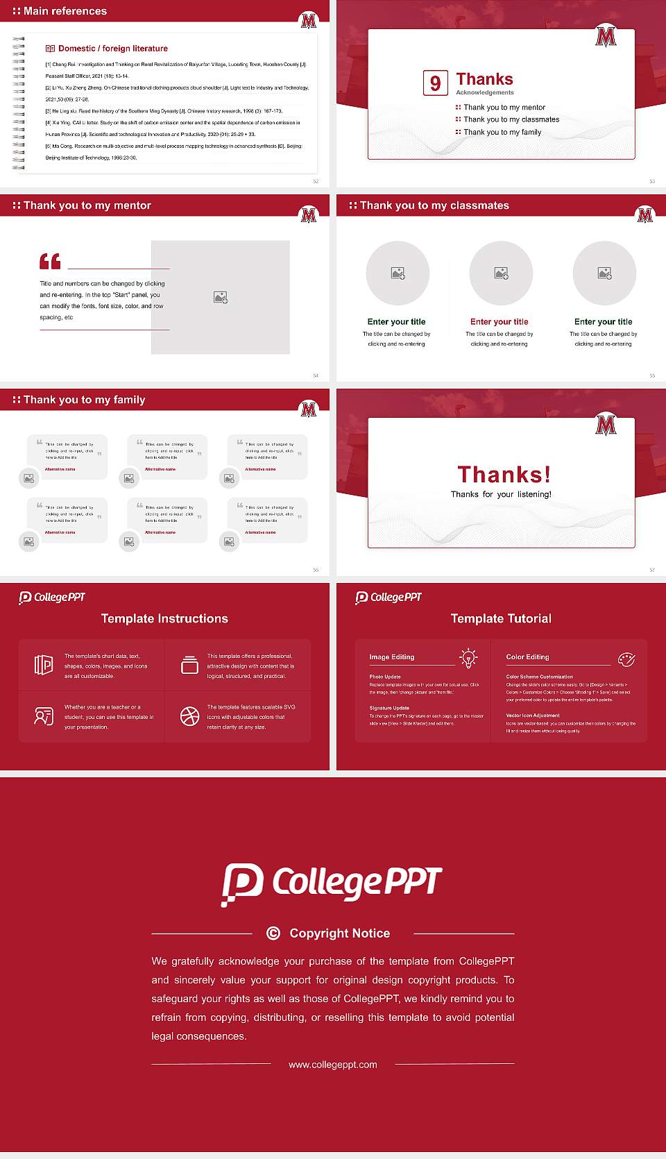 Mid-America Christian University Graduation Thesis Defense PPT Template16:9 ratio PPT effect preview image7