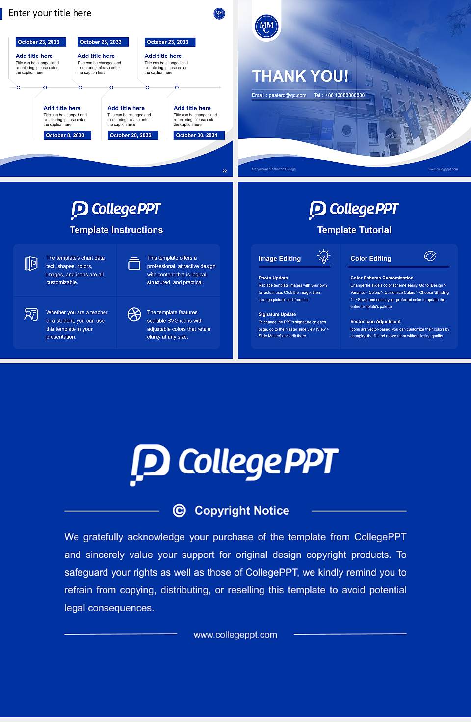 Marymount Manhattan College Lecture Sharing and Networking Event PPT Template4:3 ratio PPT effect preview image4