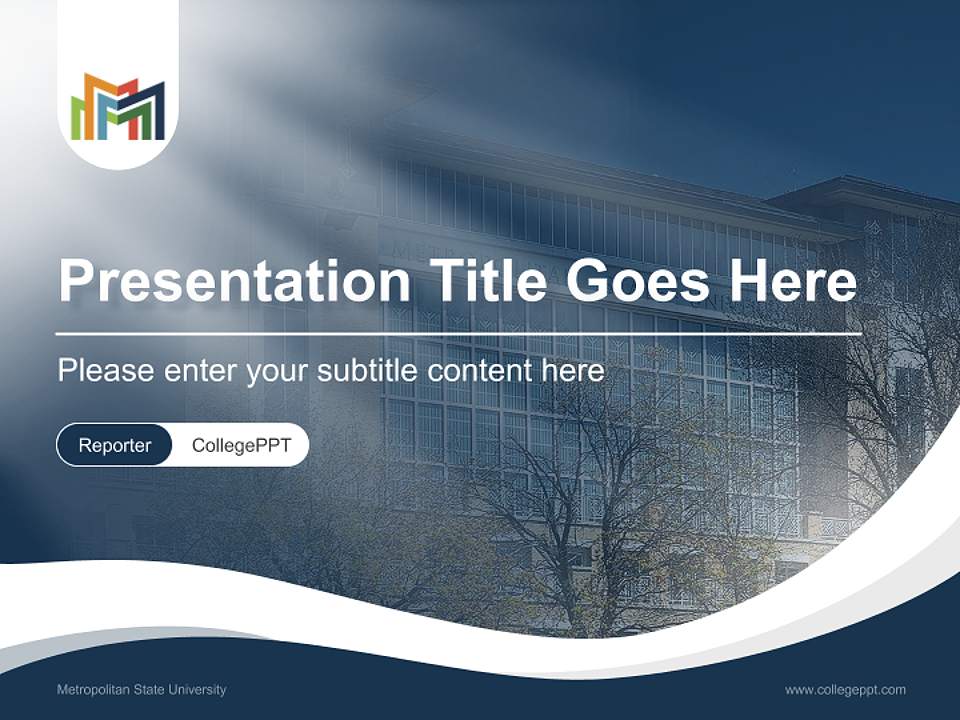 Metropolitan State University Lecture Sharing and Networking Event PPT Template4:3 ratio PPT effect preview image4