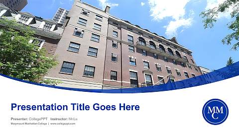 Marymount Manhattan College Course/Courseware Creation PPT Template