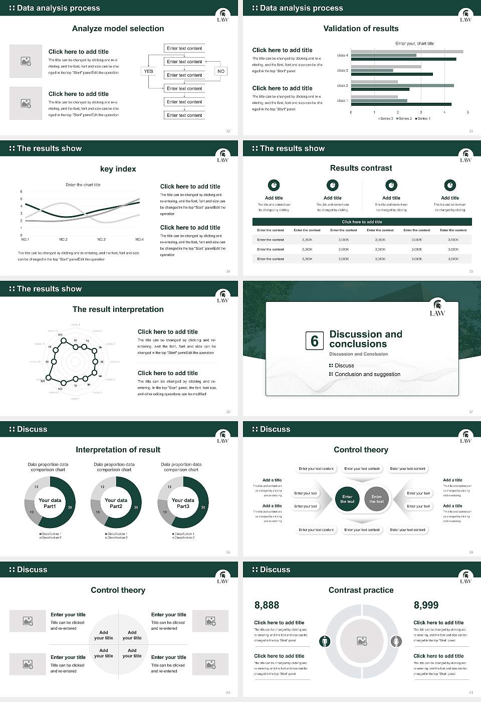 Michigan State University-College of Law Graduation Thesis Defense PPT Template16:9 ratio PPT effect preview image5