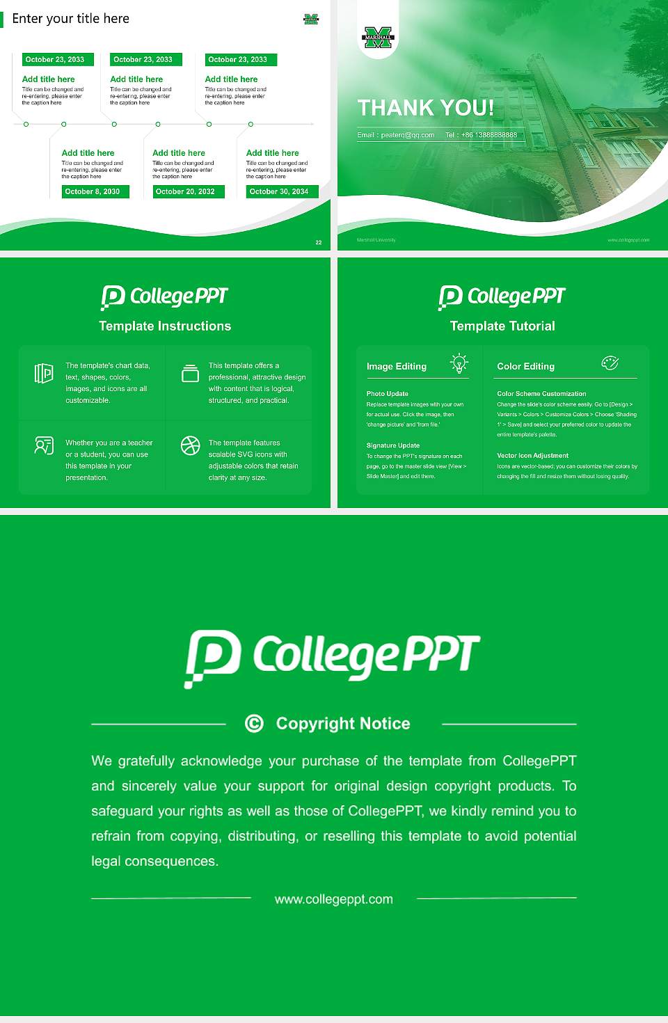 Marshall University Lecture Sharing and Networking Event PPT Template4:3 ratio PPT effect preview image4