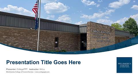 Mid-America College of Funeral Service Course/Courseware Creation PPT Template