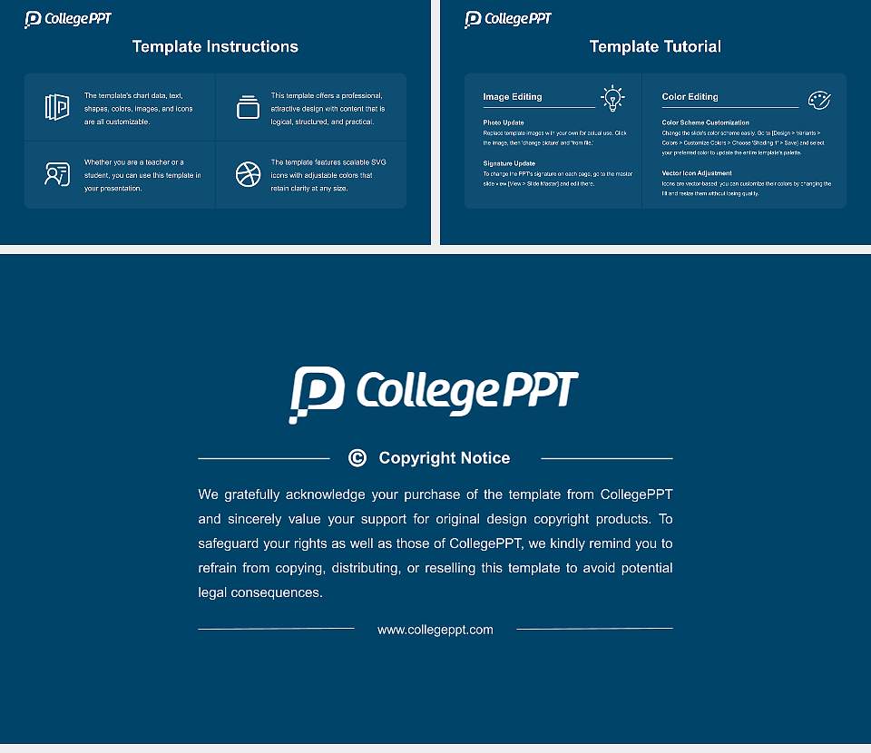Mid-America College of Funeral Service Course/Courseware Creation PPT Template16:9 ratio PPT effect preview image5