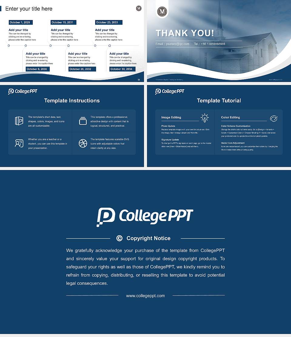 Midwestern Baptist Theological Seminary Lecture Sharing and Networking Event PPT Template16:9 ratio PPT effect preview image4