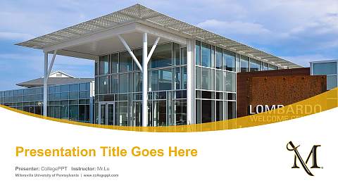 Millersville University of Pennsylvania Course/Courseware Creation PPT Template