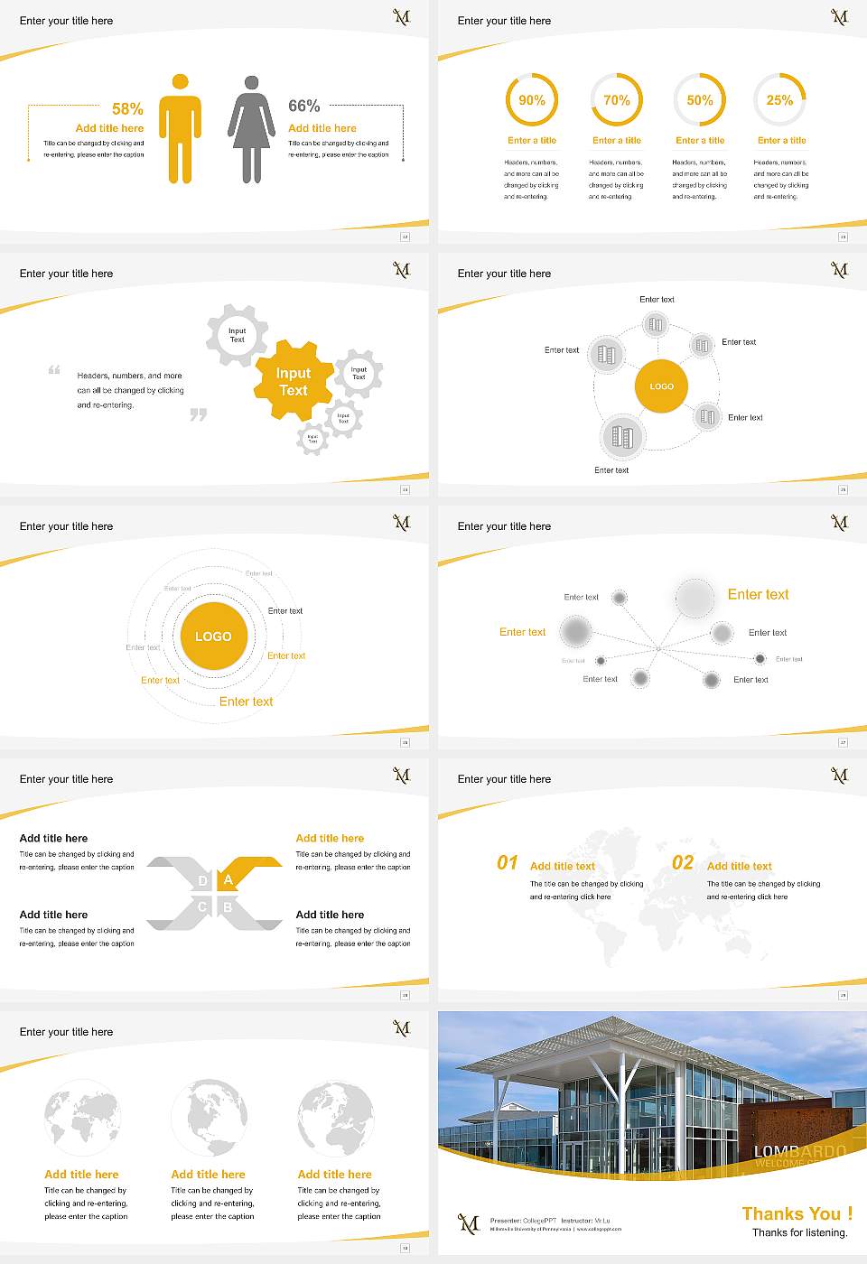 Millersville University of Pennsylvania Course/Courseware Creation PPT Template16:9 ratio PPT effect preview image4