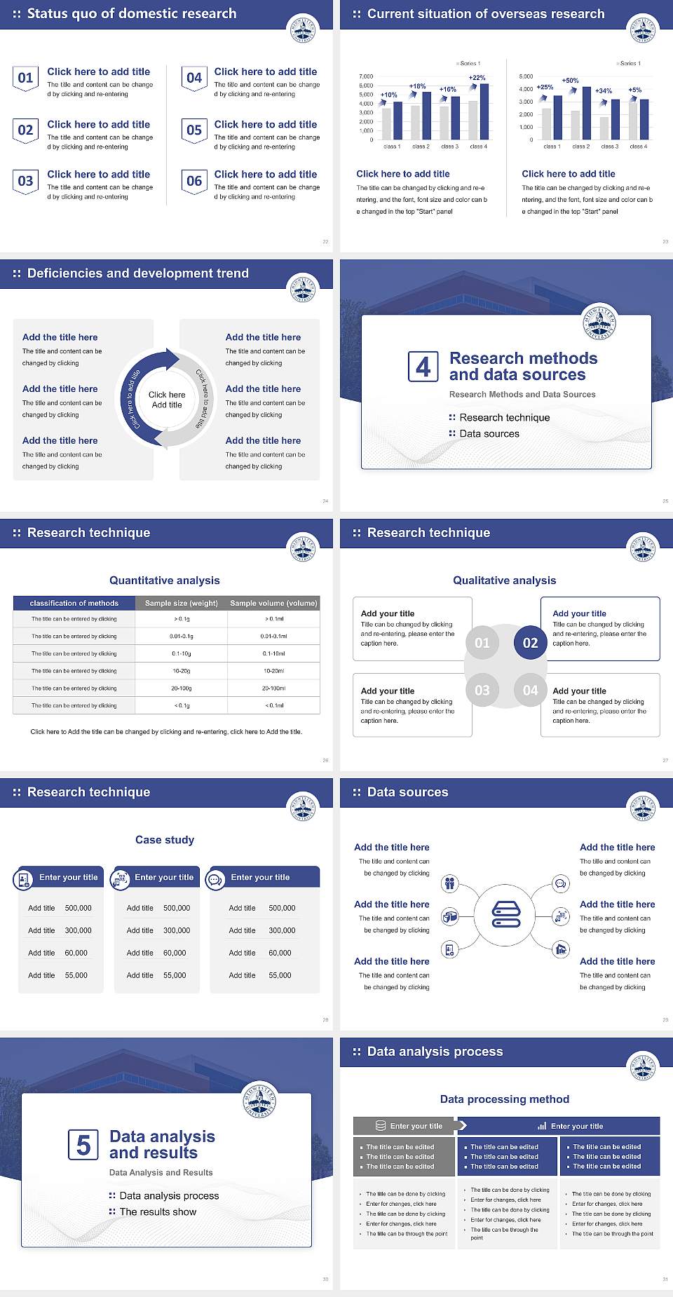 Midwestern University-Downers Grove Graduation Thesis Defense PPT Template4:3 ratio PPT effect preview image4
