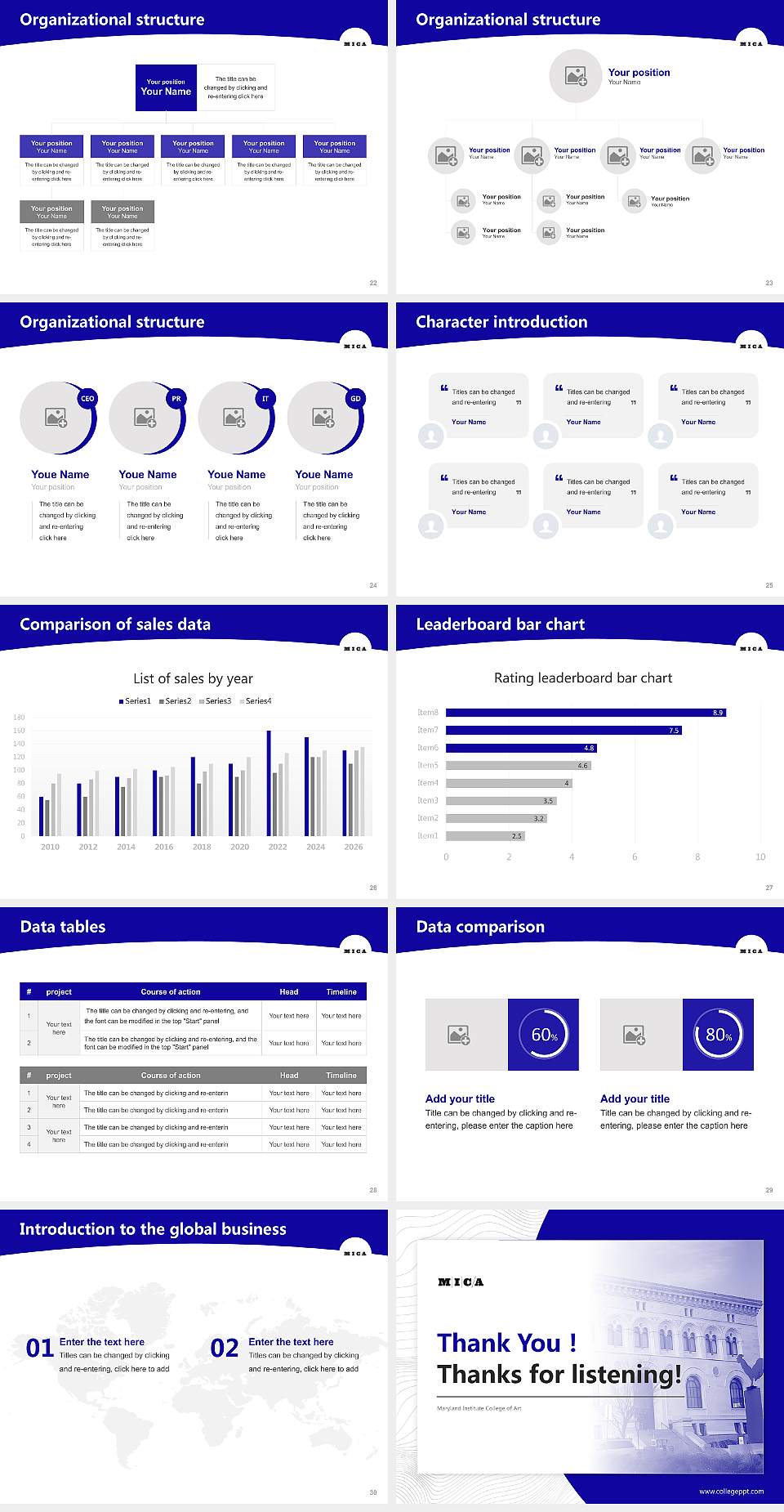 Maryland Institute College of Art Academic Presentation/Research Findings Report PPT Template4:3 ratio PPT effect preview image4