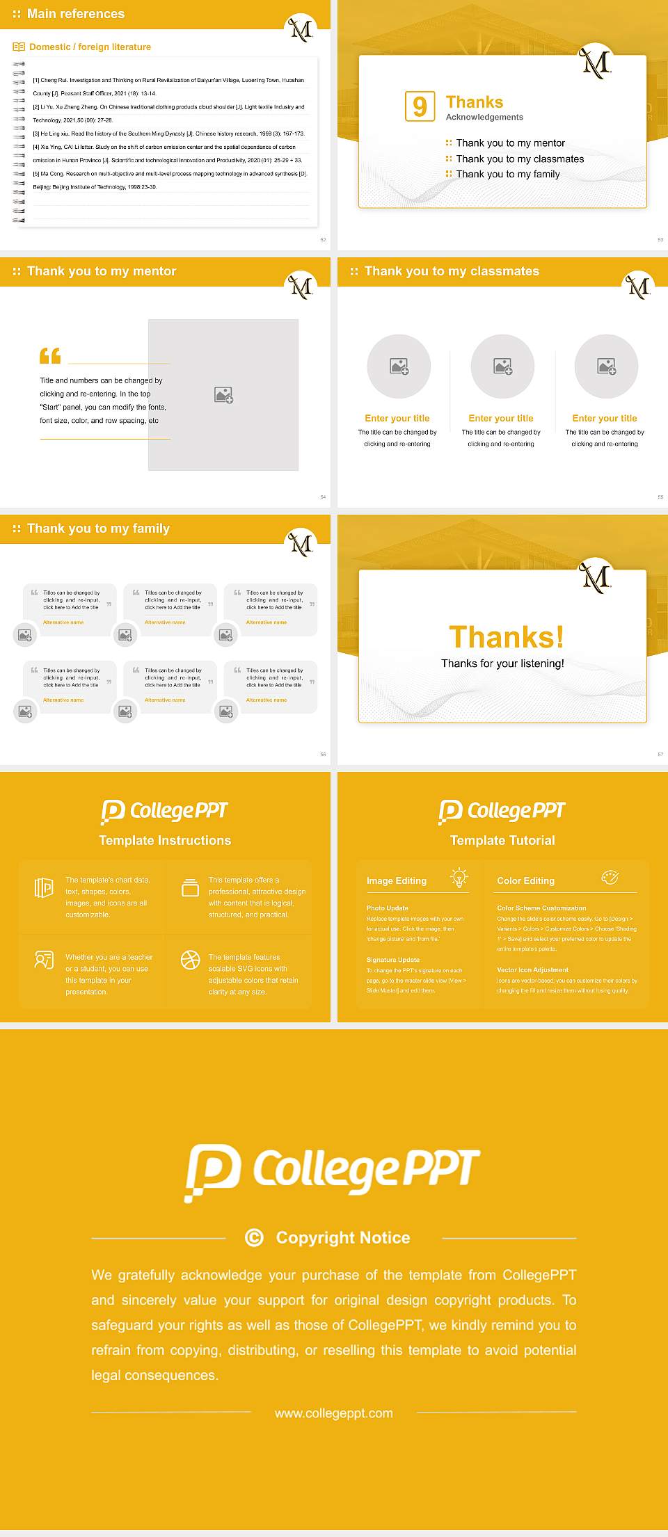 Millersville University of Pennsylvania Graduation Thesis Defense PPT Template4:3 ratio PPT effect preview image7