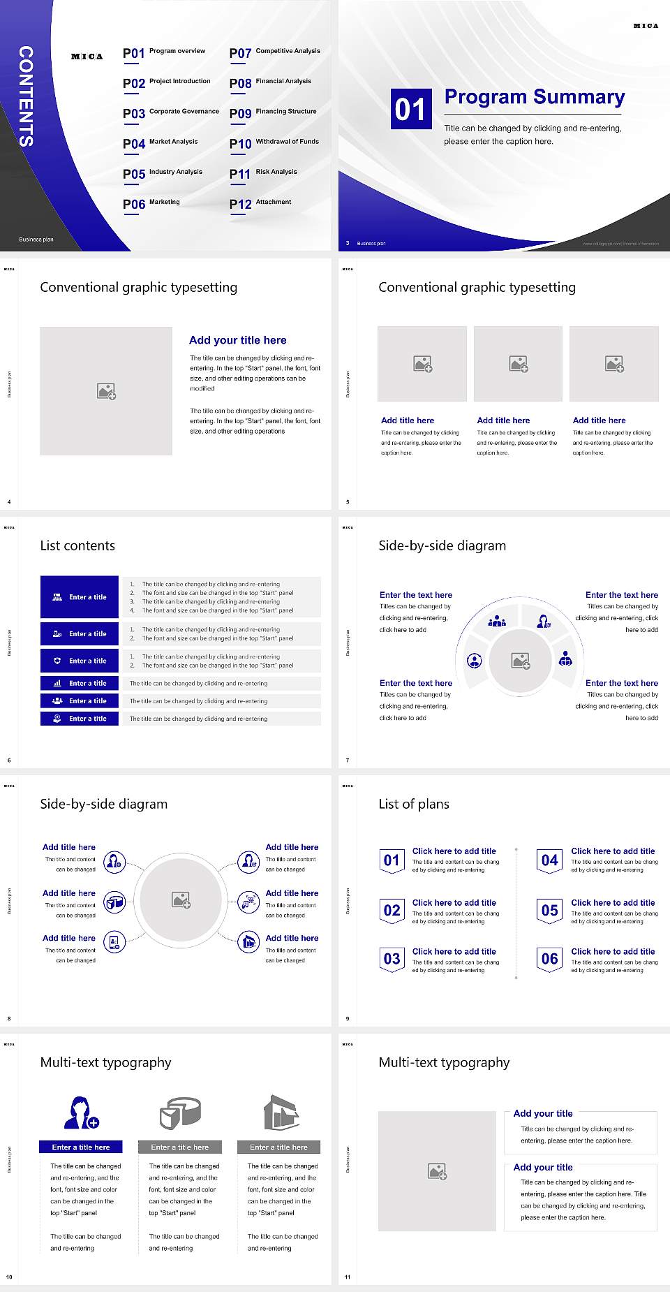 Maryland Institute College of Art Competition/Entrepreneurship Contest PPT Template4:3 ratio PPT effect preview image2