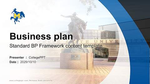 Mcneese State University Competition/Entrepreneurship Contest PPT Template