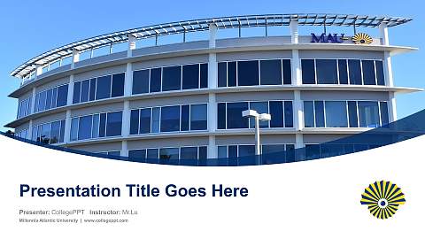 Millennia Atlantic University Course/Courseware Creation PPT Template
