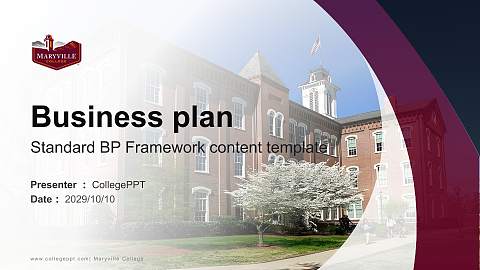 Maryville College Competition/Entrepreneurship Contest PPT Template