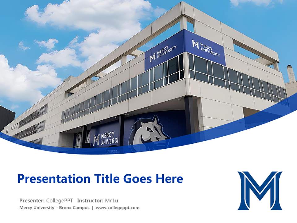 Mercy University – Bronx Campus Course/Courseware Creation PPT Template4:3 ratio PPT effect preview image5