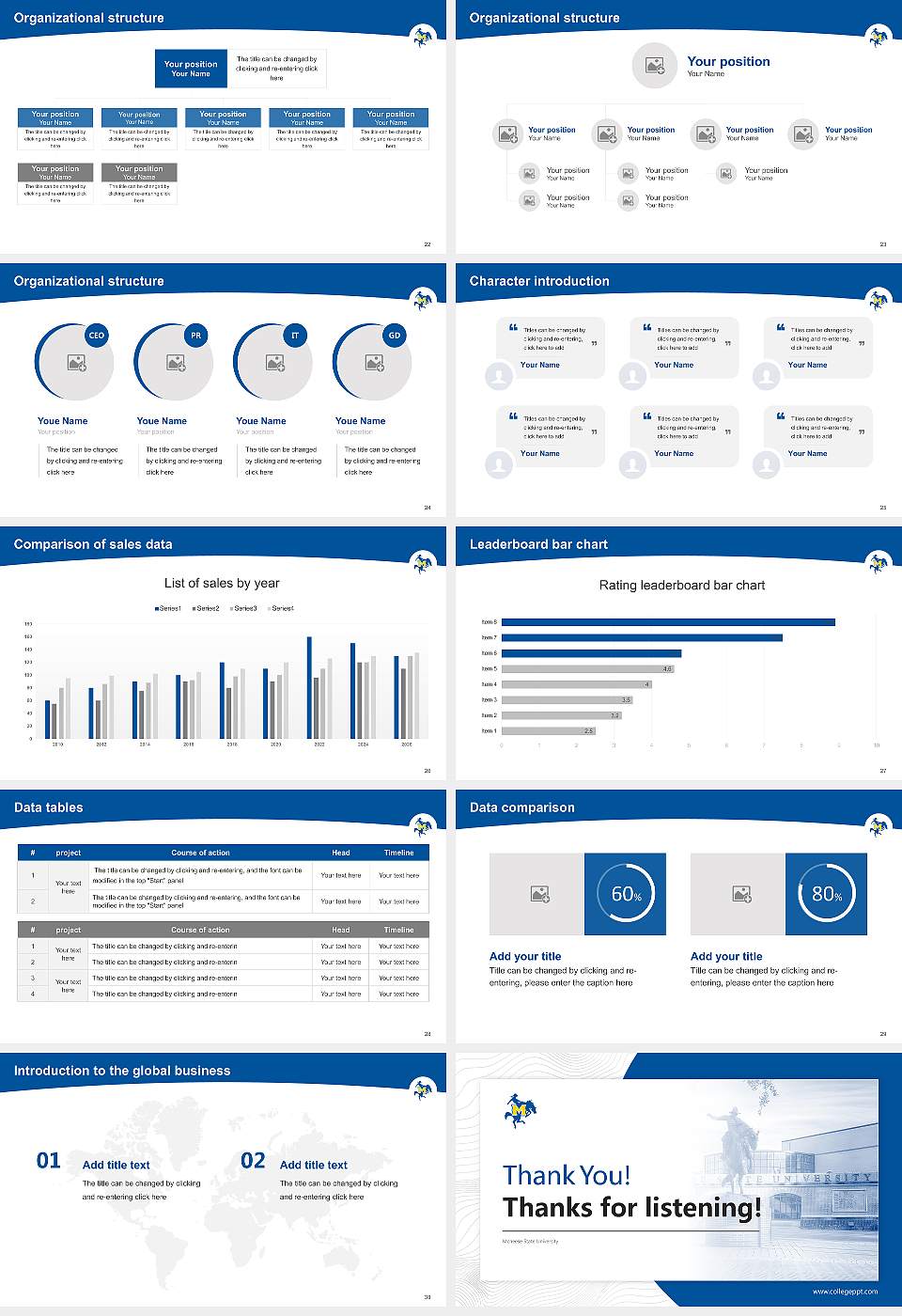 Mcneese State University Academic Presentation/Research Findings Report PPT Template16:9 ratio PPT effect preview image4