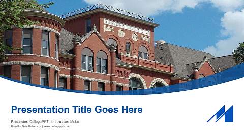 Mayville State University Course/Courseware Creation PPT Template