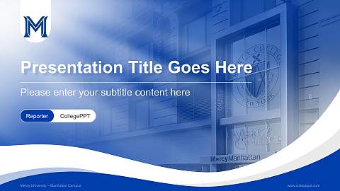 Mercy University – Manhattan Campus Lecture Sharing and Networking Event PPT Template