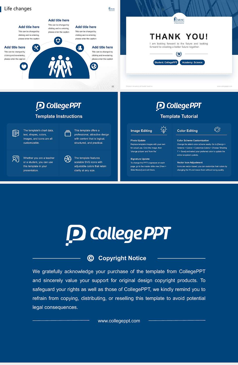 Medical University of South Carolina National Scholarship Defense PPT Template4:3 ratio PPT effect preview image4