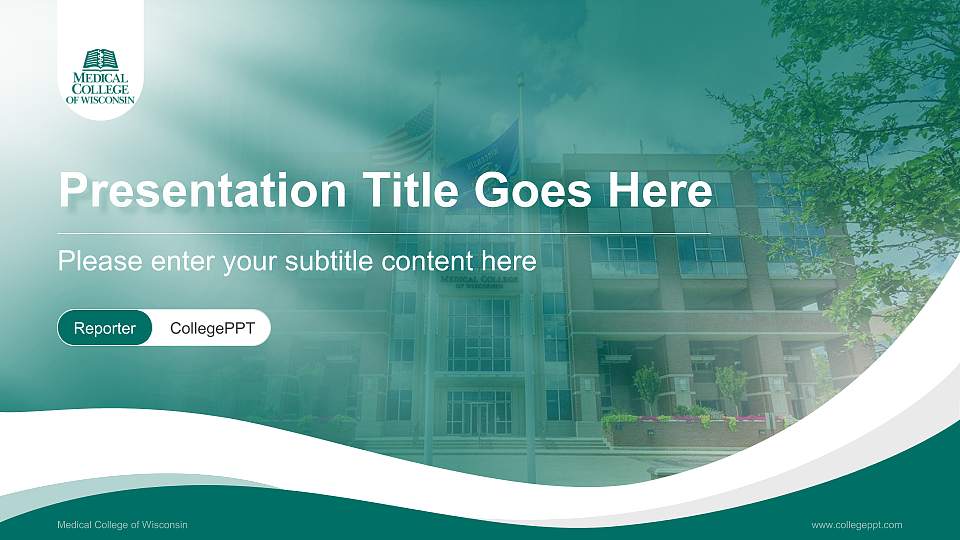 Medical College of Wisconsin Lecture Sharing and Networking Event PPT Template16:9 ratio PPT effect preview image