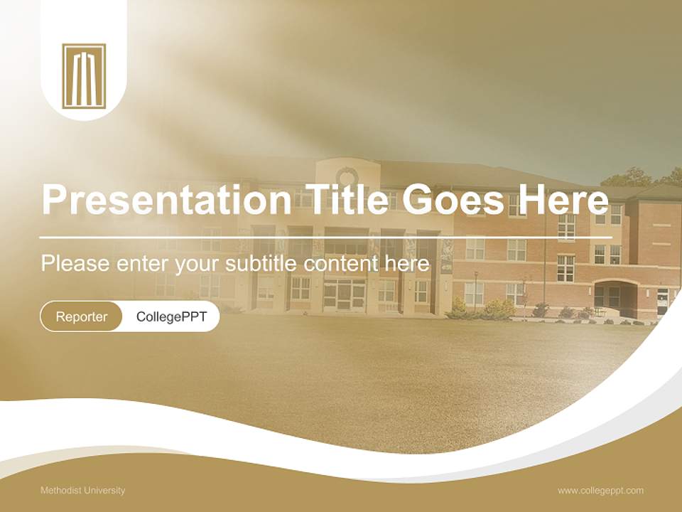 Methodist University Lecture Sharing and Networking Event PPT Template4:3 ratio PPT effect preview image4