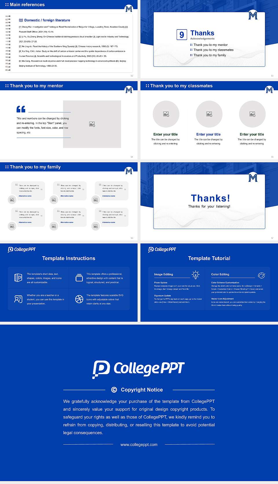 Mercy University – Manhattan Campus Graduation Thesis Defense PPT Template16:9 ratio PPT effect preview image7