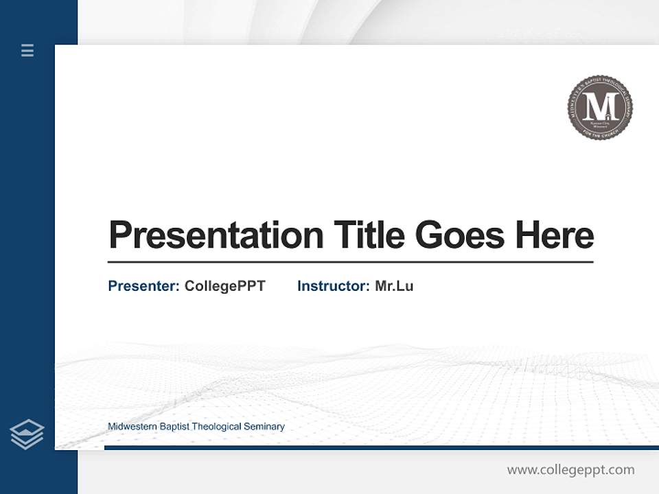 Midwestern Baptist Theological Seminary Thesis Proposal/Graduation Defense PPT Template4:3 ratio PPT effect preview image5