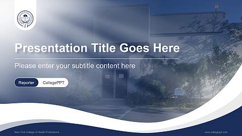 New York College of Health Professions Lecture Sharing and Networking Event PPT Template