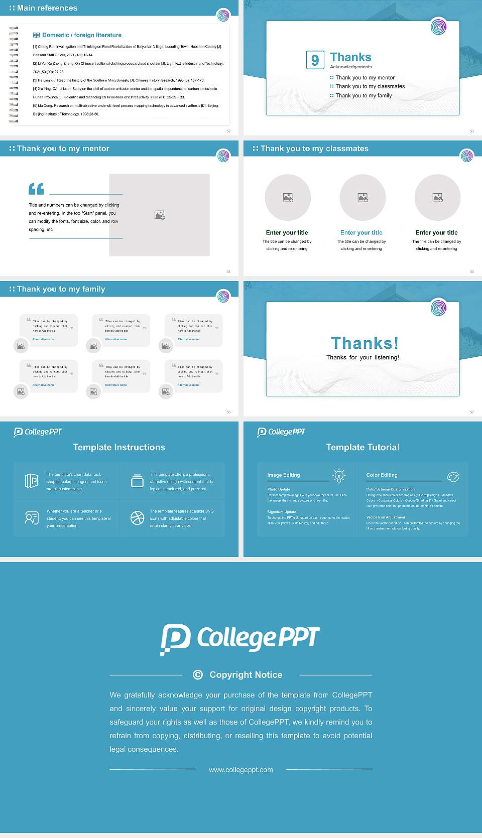 Mccormick Theological Seminary Graduation Thesis Defense PPT Template16:9 ratio PPT effect preview image7