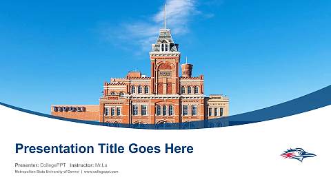 Metropolitan State University of Denver Course/Courseware Creation PPT Template