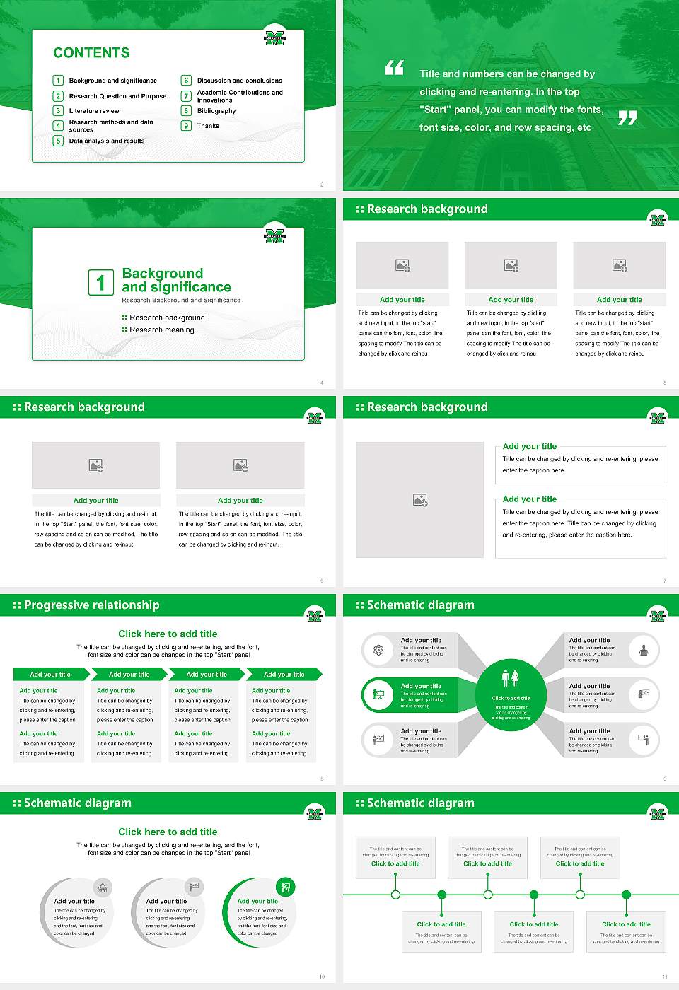 Marshall University Graduation Thesis Defense PPT Template16:9 ratio PPT effect preview image2
