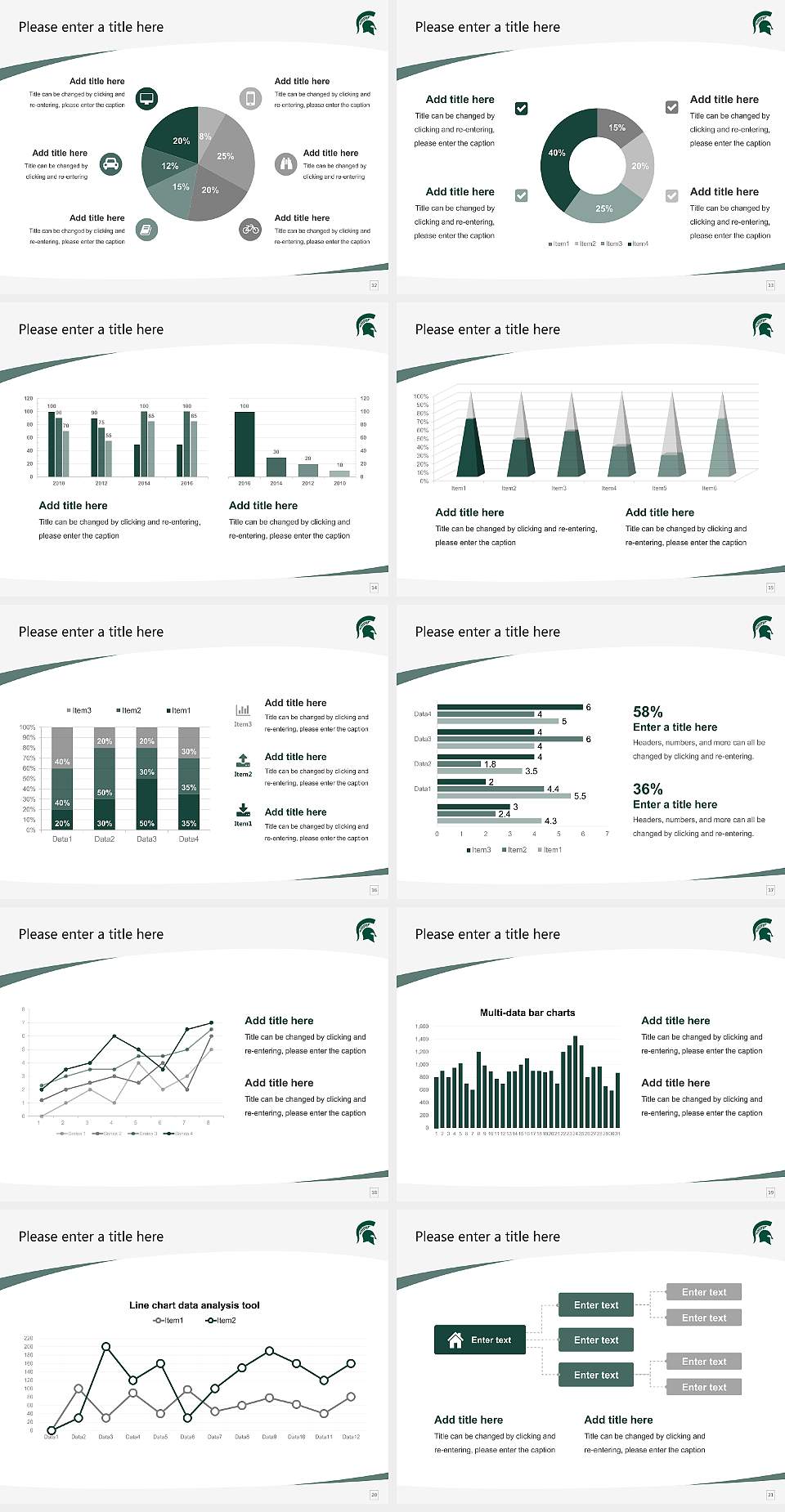 Michigan State University Course/Courseware Creation PPT Template4:3 ratio PPT effect preview image3