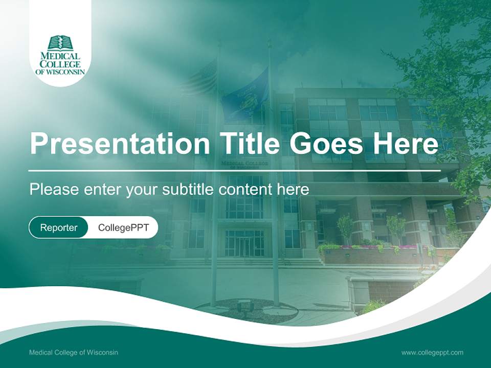 Medical College of Wisconsin Lecture Sharing and Networking Event PPT Template4:3 ratio PPT effect preview image4