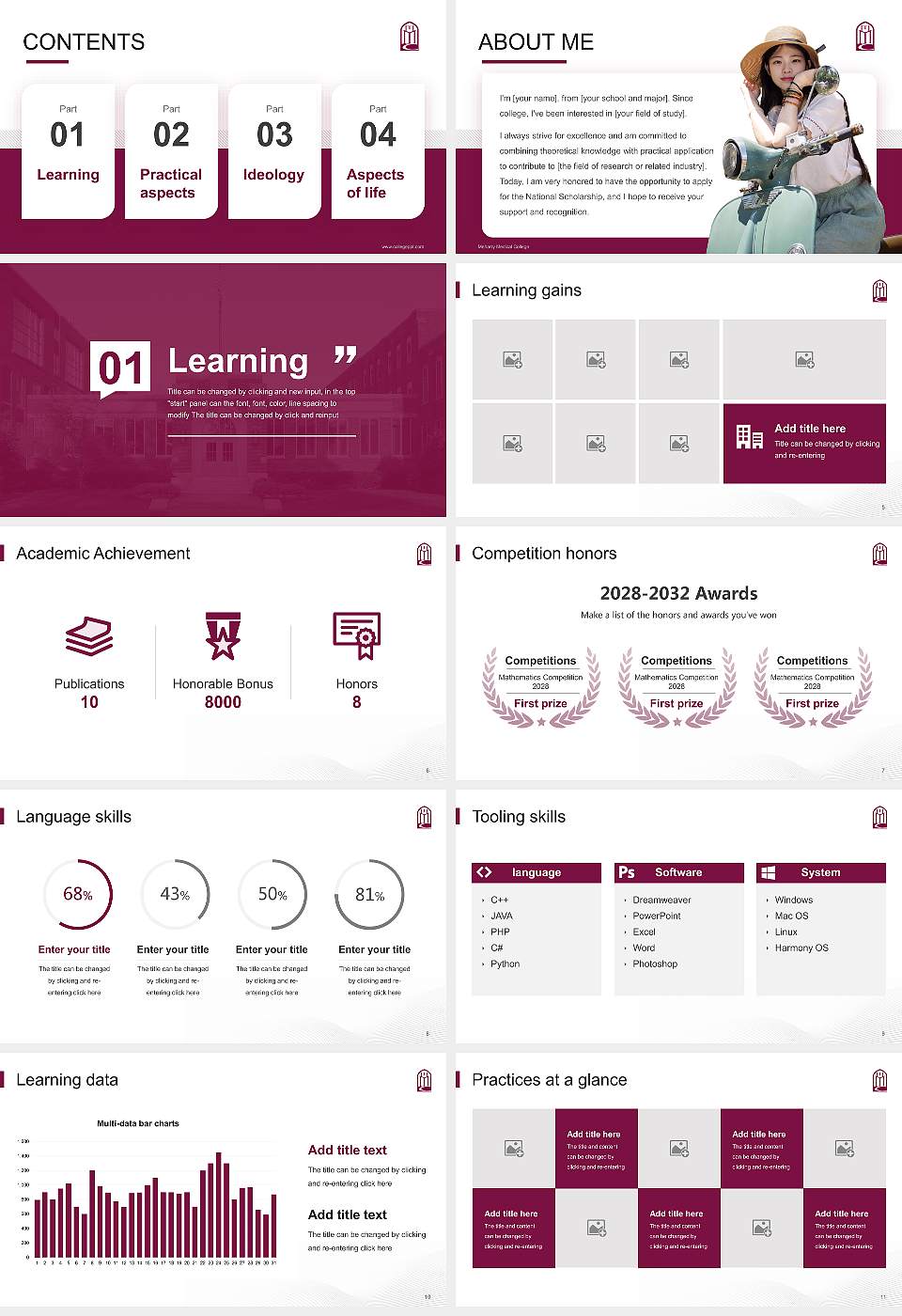 Meharry Medical College National Scholarship Defense PPT Template16:9 ratio PPT effect preview image2