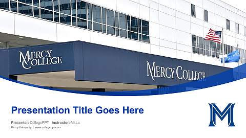 Mercy University Course/Courseware Creation PPT Template
