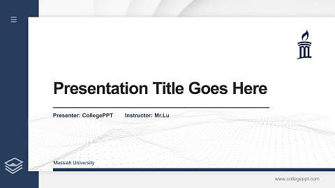 Messiah University Thesis Proposal/Graduation Defense PPT Template