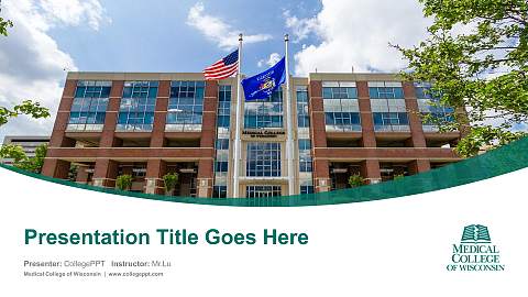 Medical College of Wisconsin Course/Courseware Creation PPT Template