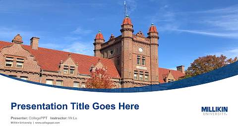Millikin University Course/Courseware Creation PPT Template