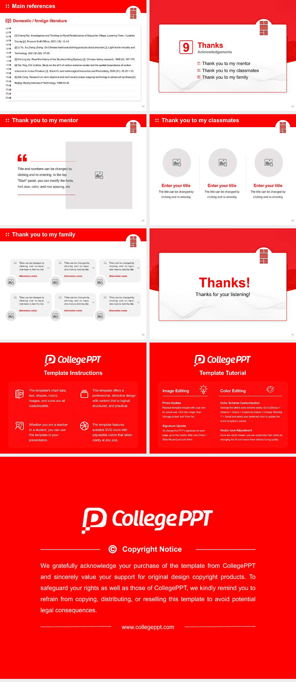 Memphis College of Art Graduation Thesis Defense PPT Template4:3 ratio PPT effect preview image7
